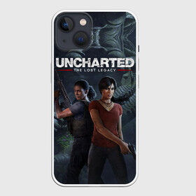 Чехол для iPhone 13 с принтом Uncharted The Lost Legacy в Рязани,  |  | a thiefs end | chloe frazer | elena fisher | games | nathan nate drake | naughty dog | playstation 5 | ps 5 | the lost legacy | uncharted | victor sully sullivan | виктор салли салливан | елена фишер | игры | неизведанное | нейтан нейт дрейк | хлоя фрейзе