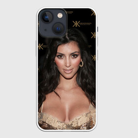 Чехол для iPhone 13 mini с принтом Ким Кардашьян в Рязани,  |  | big neckline | celebrity | kardashian collection | kardashian family | kim kardashian | long black hair | большое декольте | длинные черные волосы | знаменитость | кардашьян коллекция | ким кардашьян | семейство 