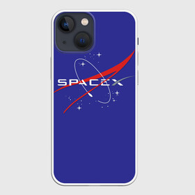 Чехол для iPhone 13 mini с принтом Space X в Рязани,  |  | american | company | emblem | logo | manufacturer | sign | space technology | space x | suborbital flight | американская | знак | компания | космическая техника | логотип | производитель | суборбитальные полеты | эмблема