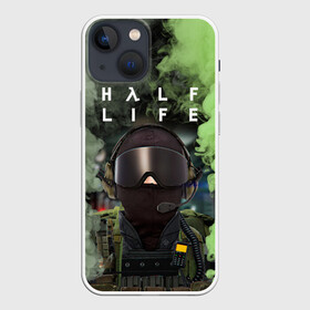 Чехол для iPhone 13 mini с принтом Opposing Force | Half Life (+спина) в Рязани,  |  | aperture laboratories | black mesa | half life | logo | opposing force | valve | блэк меса | вэлв | лого | логотип | халф лайф