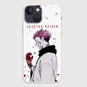 Чехол для iPhone 13 mini с принтом Ryomen Sukuna Jujutsu Kaisen в Рязани,  |  | anime | imaginary demon | jujutsu kaisen | king of curses | manga | ryomen sukuna | sorsery fight | аниме | двуликий призрак | джутсу кайсен | дзюдзюцу кайсэн | король проклятий | магическая битва | манга | проклятия | проклятый дух