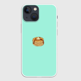 Чехол для iPhone 13 mini с принтом Pancate3D в Рязани,  |  | блин | блинчик | десерт | еда | кот | кошка | мороженое | панкейк | сладость