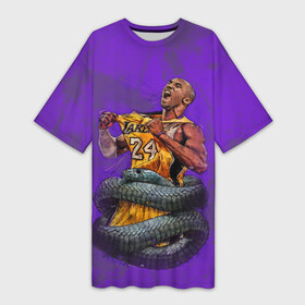 Платье-футболка 3D с принтом КОБИ БРАЙАНТ в Рязани,  |  | basketball | black | bryant | kobe | lakers | legend | los angeles | mamba | nba | rip | usa | баскетбол | брайант | коби | лейкерс | мама | нба | спорт | сша | черная