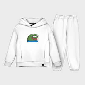 Детский костюм хлопок Oversize с принтом Pepe, pepe happy, Пепе хеппи в Рязани,  |  | frog pepe | happy | happy new year | mem | meme | peepo | pepe | pepe happy | лягушка пепе | лягушонок | лягушонок пепе | пепе хеппи | хеппи