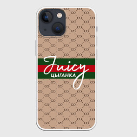 Чехол для iPhone 13 mini с принтом Juicy цыганка Gucci в Рязани,  |  | gucci | instasamka | juicy цыганка | гуччи | инстасамка