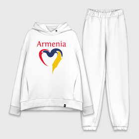 Женский костюм хлопок Oversize с принтом Armenia Heart в Рязани,  |  | armenia | heart | арарат | армения | армяне | армянин | арцах | город | горы | ереван | кавказ | карта | народ | орёл | путешествие | саркисян | сердце | ссср | страна | турист | флаг