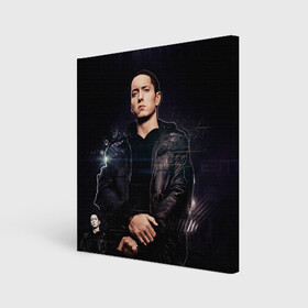 Холст квадратный с принтом Eminem Black в Рязани, 100% ПВХ |  | eminem | hip hop | rap | rep | исполнители | исполнитель | маршал мэтерс | маршалл | музыка | реп | эминем | эминэм