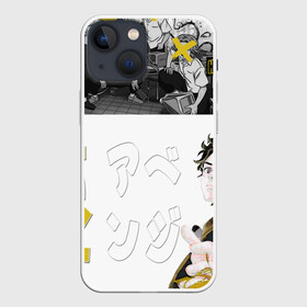 Чехол для iPhone 13 mini с принтом Плаксивый герой в Рязани,  |  | hanagakitakemichi | tokyorevengers | иероглифы | манга | токийскиемстители | ханагаки
