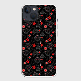 Чехол для iPhone 13 с принтом Сатана в Рязани,  |  | halloween | holiday | vampire | zombie | бафомет | вампир | ведьма | день всех святых | дьявол | зомби | карнавал | маскарад | мертвец | оборотень | привидение | самайн | сатана | светильник джека | страшный джек