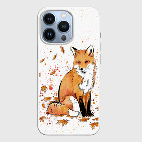 Чехол для iPhone 13 Pro с принтом ЛИСА В ЛИСТЬЯХ   ОСЕННЕЕ НАСТРОЕНИЕ   FOX IN THE FOREST в Рязани,  |  | autumn | forest | fox | животные | звери | лес | лиса | листья | музыка | ноты | осень | песни | природа