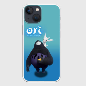 Чехол для iPhone 13 mini с принтом Naru и Ori | Нару and Ori в Рязани,  |  | moon studios | naru | ori and the will of the wisps | блуждающий огонек | блуждающий огонь | дух ори | ку | нару | ори и блуждающие огоньки | сеир