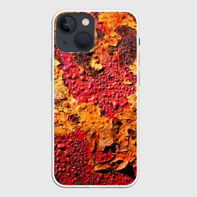 Чехол для iPhone 13 mini с принтом Живопись коррозии металла в Рязани,  |  | art | bubbles | corrosion | metal | old | paint | painting | pop art | rust | арт | живопись | искусство | коррозия | краска | металл | пузыри | ржавчина | старая