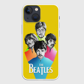 Чехол для iPhone 13 mini с принтом Банда Битлов в Рязани,  |  | alternative | beatles | music | rock | альтернатива | битлс | битлы | джон леннон | джордж харрисон | металл | музыка | пол маккартни | ринго старр | рок