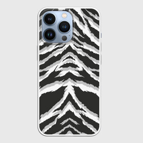 Чехол для iPhone 13 Pro с принтом Белая шкура тигра в Рязани,  |  | tiger | tiger fur | tiger hide | tiger texture | текстура тигра | тигр | тигровая