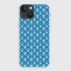 Чехол для iPhone 13 mini с принтом Snowman. Hockey. в Рязани,  |  | christmas | новый год | рождество | снеговик | хоккей