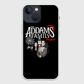 Чехол для iPhone 13 mini с принтом Адамсы в Рязани,  |  | halloween | the addams family 2 | адамсы | гомес | горящий тур | мартиша | мультфильм | семейка аддамс | ужасы | хэллоуин