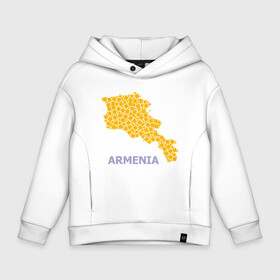 Детское худи Oversize хлопок с принтом Golden Armenia в Рязани, френч-терри — 70% хлопок, 30% полиэстер. Мягкий теплый начес внутри —100% хлопок | боковые карманы, эластичные манжеты и нижняя кромка, капюшон на магнитной кнопке | Тематика изображения на принте: armenia | russia | арарат | армения | армяне | армянин | армянка | арцах | город | горы | ереван | кавказ | карта | коньяк | народ | орёл | приключение | путешествие | россия | саркисян | снг | ссср | страна