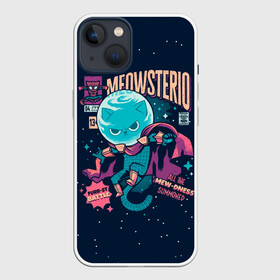 Чехол для iPhone 13 с принтом mysterio cat 3d в Рязани,  |  | 3d | cat | comics | cute | hero | kitten | kitty | mysterio | mysterio cat 3d | retro | spider | villain | звезды | комиксы | космос | кот | коты | кошка | кошки | мистика