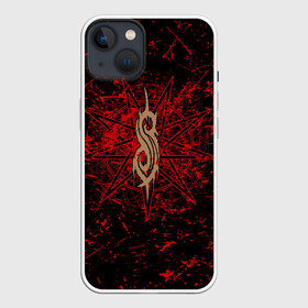 Чехол для iPhone 13 с принтом Slipknot RED | Рок Слипкнот в Рязани,  |  | grunge | logo | metal | music | rock | slipknot | брызги | гранж | группа | капли | козел | краски | кровь | логотип | металл | музыка | надпись | пентаграмма | потертости | рок | слипкнот | точки | трещины | узор | цифры