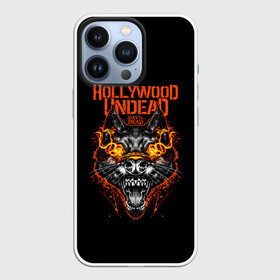 Чехол для iPhone 13 Pro с принтом Hollywood Undead DAY of the DEAD в Рязани,  |  | Тематика изображения на принте: hollywood undead | hu | андед | волк | волчья голова | голивуд | голливуд | голливудская нежить | группа | гу | огненные глаза | огненный взгляд | орел | оскал | пасть | птица | реп | рок | рэп | рэпкор | силуэт