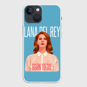 Чехол для iPhone 13 mini с принтом LDR Born to die в Рязани,  |  | Тематика изображения на принте: lana del ray | pop music | исполнитель | исполнительница | лана дел рэй | музыка | поп | попса