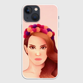 Чехол для iPhone 13 mini с принтом Painted Lana в Рязани,  |  | lana del ray | pop music | исполнитель | исполнительница | лана дел рэй | музыка | поп | попса