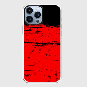 Чехол для iPhone 13 Pro Max с принтом КРАСНЫЙ ГРАНЖ | RED GRUNGE в Рязани,  |  | grunge | red | брызги | брызги краски | гранж | краска | краска и ничего лишнего | красная краска | красный | пятна | разводы | черно красный