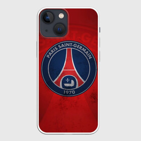 Чехол для iPhone 13 mini с принтом Paris Saint Germain в Рязани,  |  | eiffel tower | emblem | football | football club | paris | paris saintgermain | psg | sports | пари сен жермен | париж | псж | спорт | футбол | футбольный клуб | эйфелева башня | эмблема