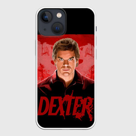 Чехол для iPhone 13 mini с принтом Dexter Декстер портрет постер в Рязани,  |  | blood | dexter | dexter morgan | декстер | кровь | майами | мясник | постер | правосудие | судмедэксперт