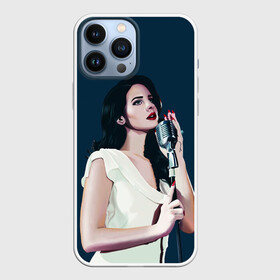 Чехол для iPhone 13 Pro Max с принтом Лана с микрофоном в Рязани,  |  | lana del ray | pop music | исполнитель | исполнительница | лана дел рэй | музыка | поп | попса