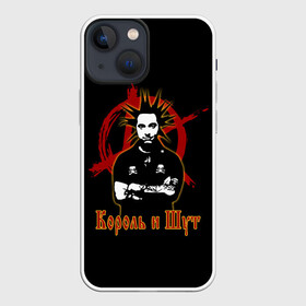 Чехол для iPhone 13 mini с принтом Король и Шут (анархия) в Рязани,  |  | anarchy | hard rock | heavy metal | punk rock | punks not dead | rock music | rocknroll | russian rock | анархия | горшок | князь | король и шут | металлист | михаил горшенёв | панк | панк рок | рок музыка | рокер | рокнролл | русский рок