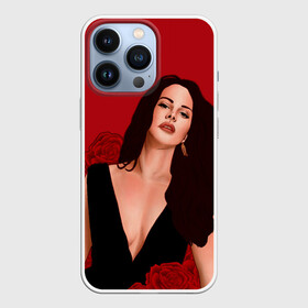 Чехол для iPhone 13 Pro с принтом Лана в розах в Рязани,  |  | lana del ray | pop music | исполнитель | исполнительница | лана дел рэй | музыка | поп | попса