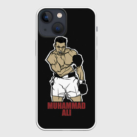 Чехол для iPhone 13 mini с принтом Мухаммед арт в Рязани,  |  | box | muhammad ali | sport | sports | sportsmen | бокс | легенда | мухаммад али | мухаммед али | спорт | спортсмен