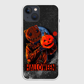 Чехол для iPhone 13 с принтом Welcom to hell в Рязани,  |  | halloween | арт | графика | зомби | мистика | праздник | тыква | ужасы | хэллоуин