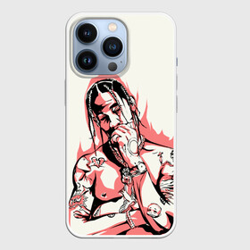 Чехол для iPhone 13 Pro с принтом Тревис в огне в Рязани,  |  | hip hop | rap | rep | travis scott | исполнители | исполнитель | музыка | реп | трвис скотт | тревис скотт