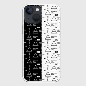 Чехол для iPhone 13 mini с принтом 30 Seconds to Mars (black and white) в Рязани,  |  | alternative rock | beautiful lie | hurricane | jared leto | music | shannon leto | thirty | альтернатива | альтернативный рок | гранж | джаред лето | музыка | панкрок | постпанк | стивен айелло | тридцать секунд до марса | шеннон лето