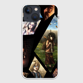 Чехол для iPhone 13 mini с принтом Атака титанов портреты. в Рязани,  |  | attack on titan | monsters | атака титанов | монстры | титаны