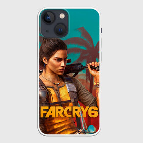 Чехол для iPhone 13 mini с принтом Far Cry Dani Rojas в Рязани,  |  | art | cry | dani | far | game | gun | rojas | shooter | арт | дани | закат | край | машина | оружие | пальмы | рохас | фар | шутер