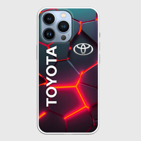 Чехол для iPhone 13 Pro с принтом TOYOTA 3D NEON  | ТОЙОТА  3Д ПЛИТЫ НЕОН в Рязани,  |  | auto | sport | toyota | авто | автомобиль | автомобильные | бренд | марка | машины | спорт | тойота