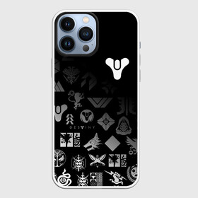 Чехол для iPhone 13 Pro Max с принтом DESTINY LOGOBOMBING в Рязани,  |  | bungie | cayde 6 | cyd6 | destiny | destiny 2 | forsaken | gambit | hunter | titan | warlock | банги | варлок | габмит | дестини | дестини 2 | зур | кейд | кейд 6 | отвергнутые | охотник | титан | туз