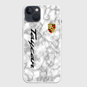 Чехол для iPhone 13 с принтом [Porsche Taycan] Как у Литвина в Рязани,  |  | auto | porsche | taycan | авто | автомобиль | автомобильные | бренд | марка | порше | спорт | тайкан
