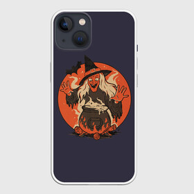 Чехол для iPhone 13 с принтом Life Of A Witch в Рязани,  |  | bat | bonfire | broom | cauldron | evening | halloween | hat | haze | magic | mouse | night | potion | smoke | sunset | witch | witchcraft | ведьма | вечер | дым | закат | зелье | колдовство | костер | котел | летучая | магия | марево | мет