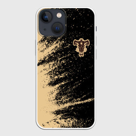 Чехол для iPhone 13 mini с принтом Black clover bull. в Рязани,  |  | asta | black bull | black clover | bull | clover | аста | бык | клевер | чёрный бык | чёрный клевер