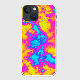 Чехол для iPhone 13 mini с принтом Яркая абстракция космических красок в Рязани,  |  | abstract | gradient | neon | paint | абстракция | брызги красок | градиент | кислота | кислотные цвета | кислотный стиль | кляксы | космические краски | краски | красочный | молодежные | неоновые | орнамент