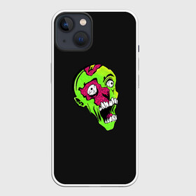 Чехол для iPhone 13 с принтом Undead. Cartoon Style в Рязани,  |  | alive | apocalypse | cartoon | dead | halloween | magic | rebel | style | undead | virus | zombie | андед | апокалипсис | вирус | восставший | живой | зомби | магия | мертвец | мертвый | мультяшный | нежить | немертвый | сил | хэллоуин