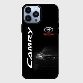 Чехол для iPhone 13 Pro Max с принтом Черная Тойота Камри в Рязани,  |  | camry | land cruiser | toyota | toyota camry | toyota chaser | toyota corol | toyota land cruiser | toyota sport | toyota tundra | tundra | камри | койота корона | ленд крузер | марк | тойота | тойота камри | тойота корона | тойота ленд крузер | тойота ма