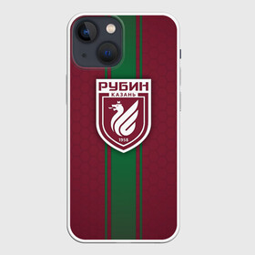 Чехол для iPhone 13 mini с принтом ФК Рубин Казань в Рязани,  |  | background | emblem | football | football club | kazan | ruby | sport | texture | казань | рпл | рубин | спорт | текстура | фон | футбол | футбольный клуб | эмблема