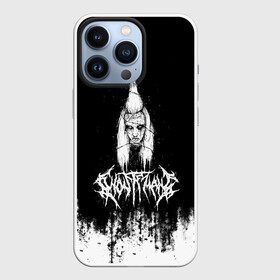 Чехол для iPhone 13 Pro с принтом GHOSTEMANE Hip Hop Grunge | Гостмейн в Рязани,  |  | gang | ghostemane | glitch | grunge | halloween | hiphop | monada | music | rap | trash | генг | гостмейн | гостмэйн | гранж | знак | меркури | монада | музыка | надпись | потертости | призрак | реп | рэп | символ | треш | хеллоуин | хипхоп