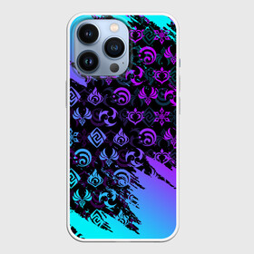 Чехол для iPhone 13 Pro с принтом GENSHIN NEON PATTERN SYMBOL   НЕОН ЭМБЛЕМЫ в Рязани,  |  | amber | anime | genshin impact | girl | jean | lisa | paimon | xiao | zelda | анемо | аниме | геншен импакт | геншин импакт | геншин эмпакт | геншинимпакт | девушка | игры | кли | лиза | паймон | пеймон | персонажи | сяо | тян