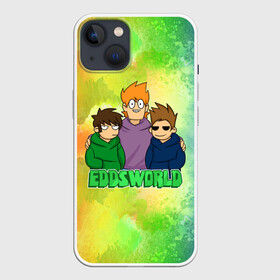 Чехол для iPhone 13 с принтом EDDSWORLD 3 в Рязани,  |  | Тематика изображения на принте: надпись | персонажи | ребята | цвета | шоу